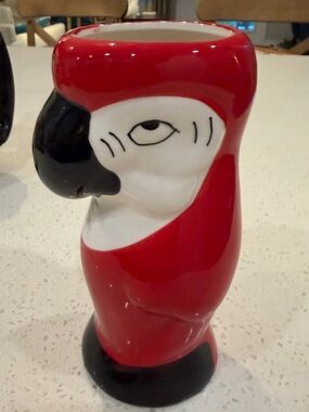 Rainforest Cafe Red Parrot Tiki Mug